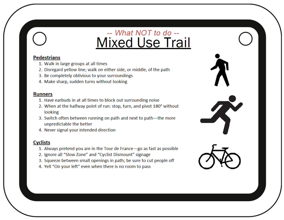 Mixed Use Trails - What NOT To Do